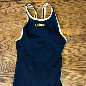 Arena Black and Gold Women's Swim Bodysuit